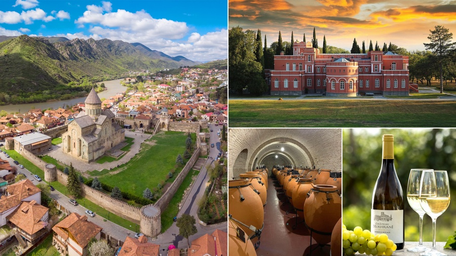 There are plenty of opportunities for a day of exploration outside of Tbilisi - be it sightseeing in the ancient Georgian capital of Mtskheta or tasting some of the best Georgian wines at Chateau Mukhrani.